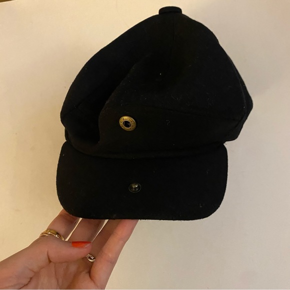 Accessories Mens Unisex Black Cotton Poly Newsboy Snap Cap Hat Poshmark
